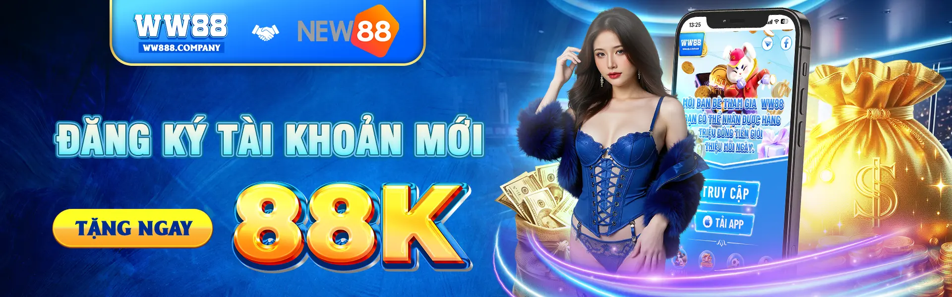 Đăng Ký Tài Khoản WW88 Tặng 88K