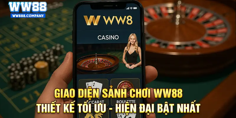 Giao diện tối ưu hoá tại WW88
