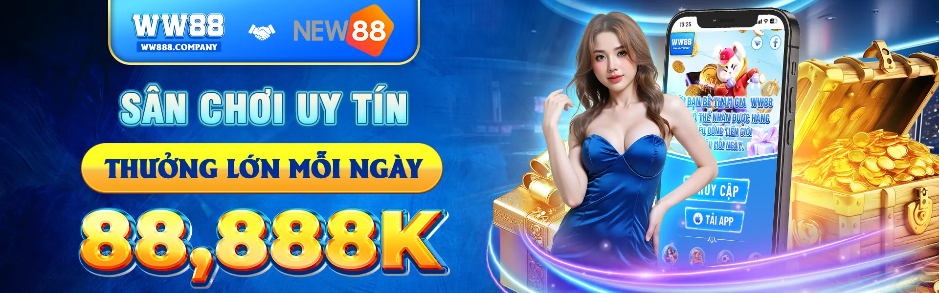 Sân chơi WW88 uy tín thưởng lớn 88,888K